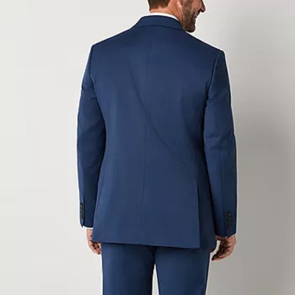 Stafford Signature Coolmax Birdseye Mens Stretch Fabric Classic Fit Suit Jacket - Picture 2 of 8